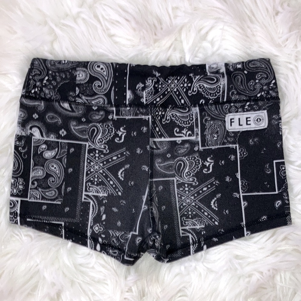 FLEO X DNDL Vaquero Black Bandana V-HTF OG Shorts S